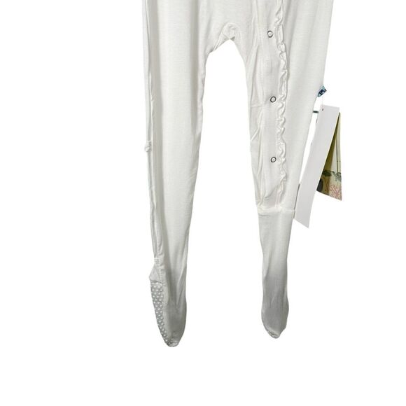 Kickee Pants Toddler Bamboo Basic Ruffle Snap Button Footie PJ Sleeper Onesie - Picture 6 of 9